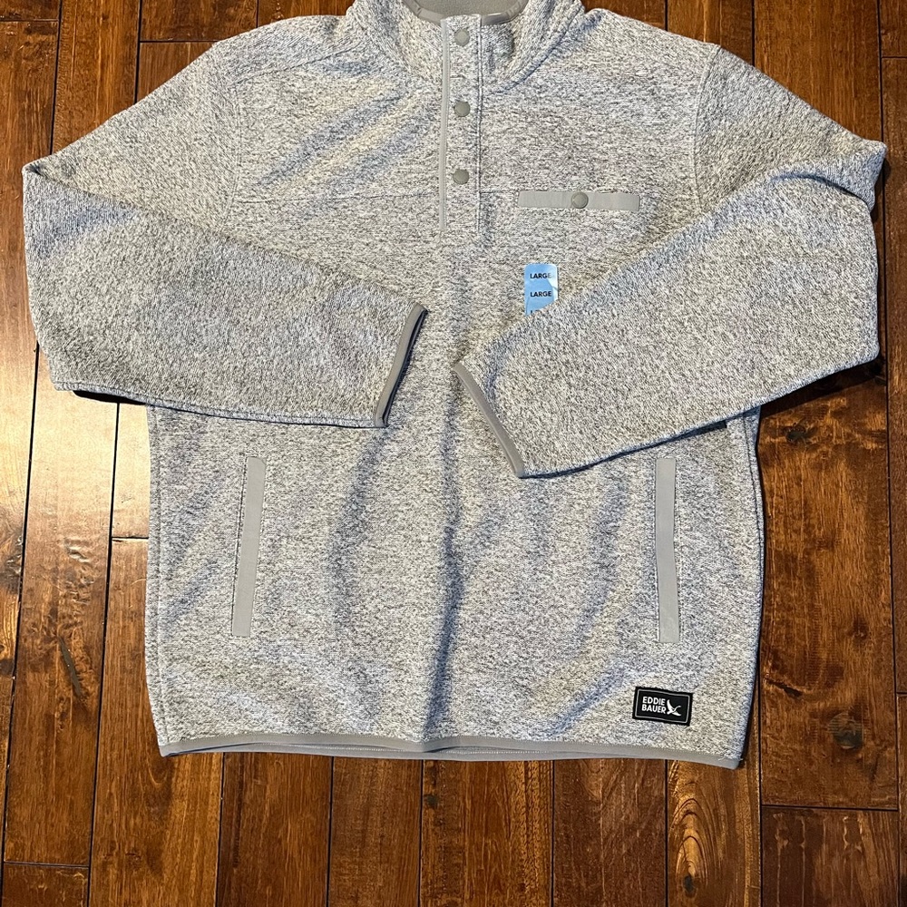 Eddie Bauer Gray Pullover Sweater